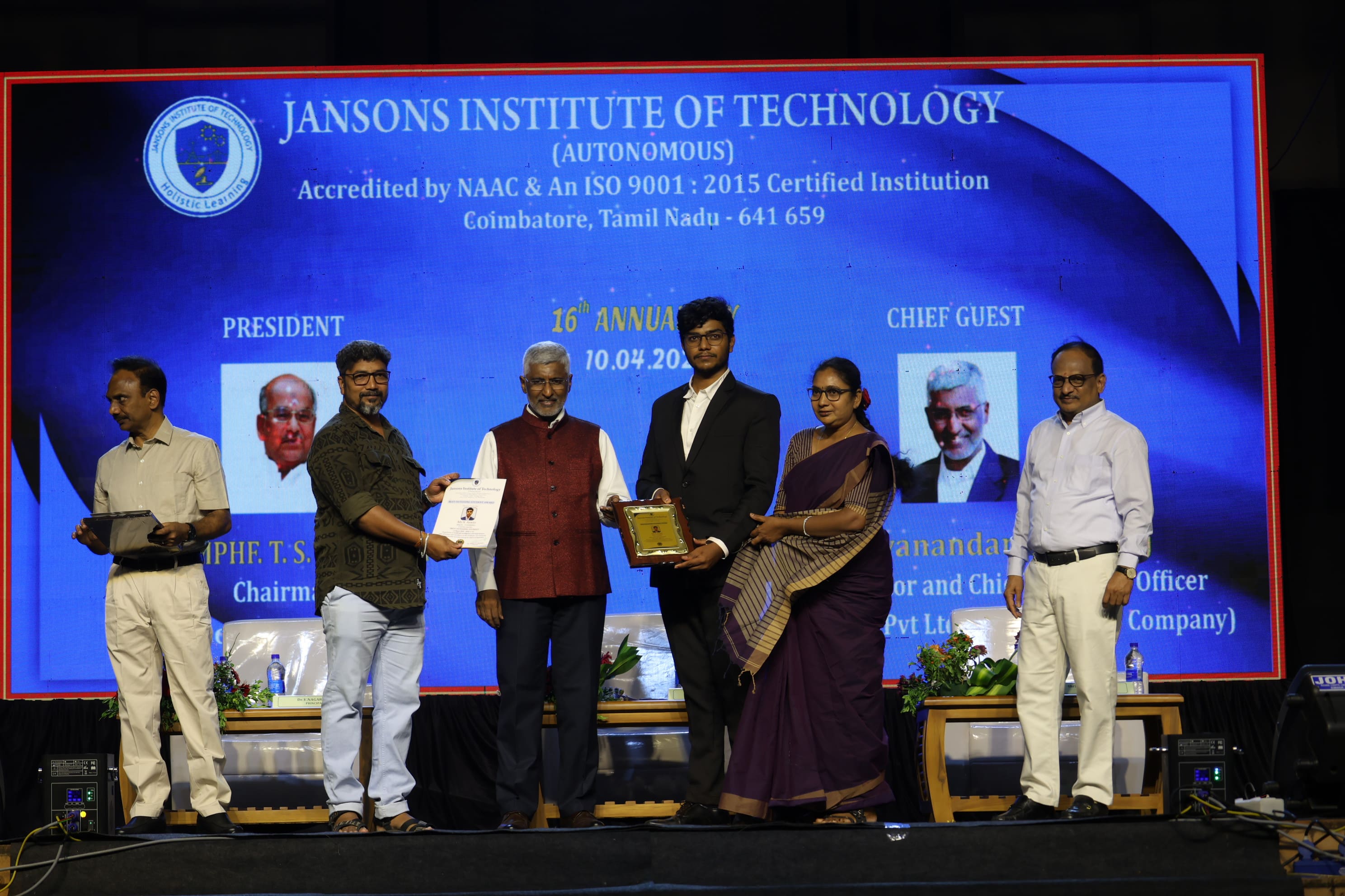 SPECIAL TALK  @ Jansons College of Engg & Tech  on 10th April 2025 by our president Dr NithyanandanDevaraaj