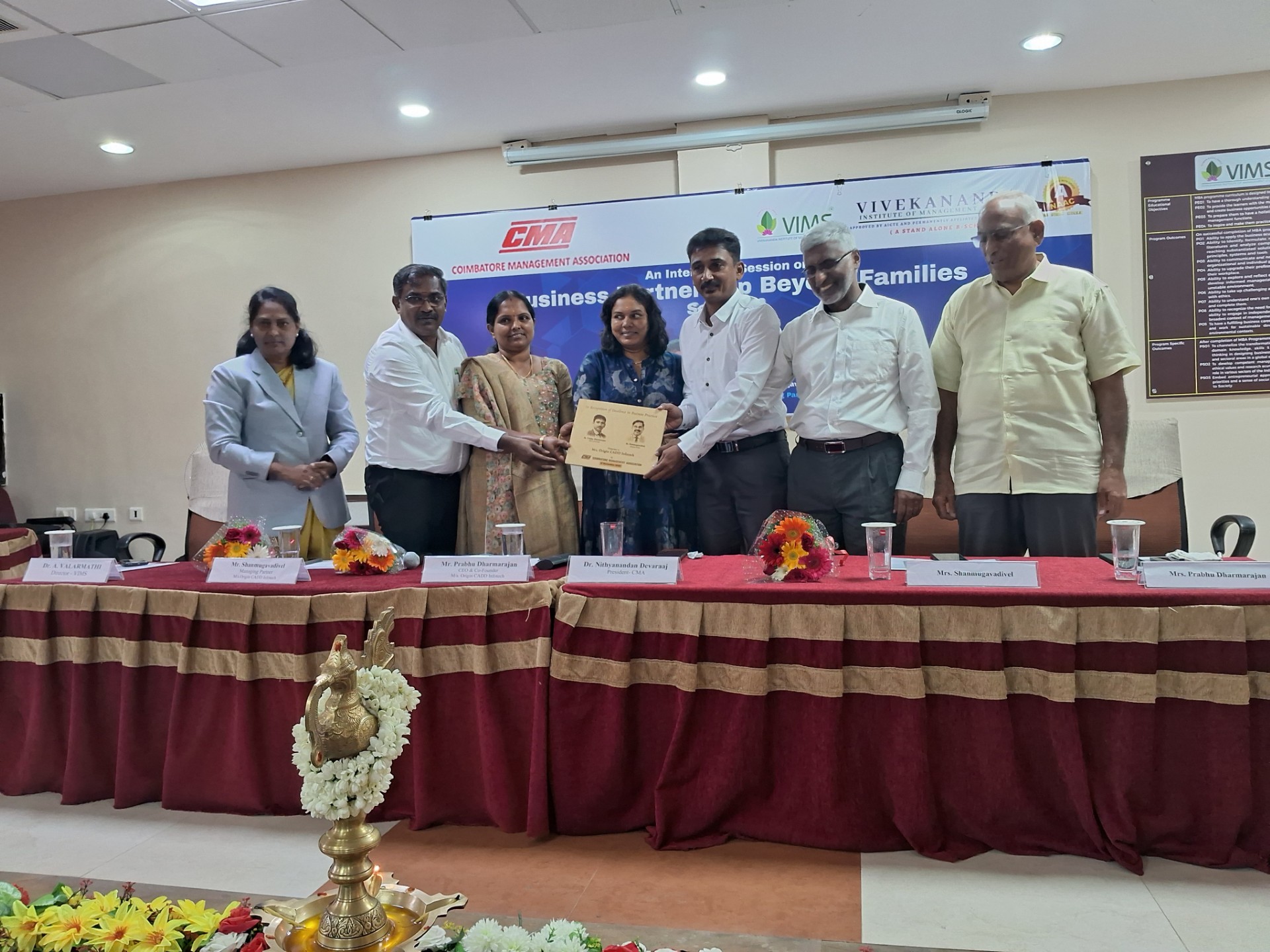 Business Partnership Beyond families  @ VIMS  On  November 2024